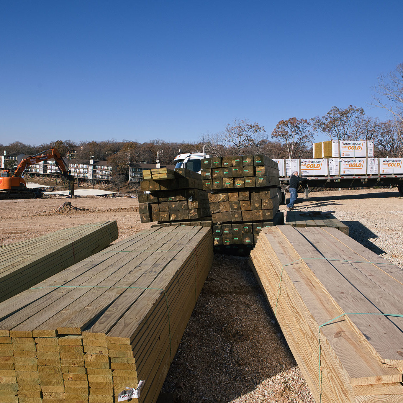 Lumber Staging for Framing
